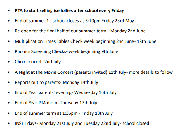 School Newsletter 23.5.25
